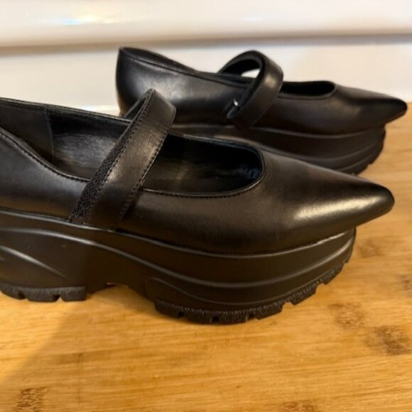 Maitrepierre leather platform pointy toe ballerina pumps - RARE - Picture 8 of 16